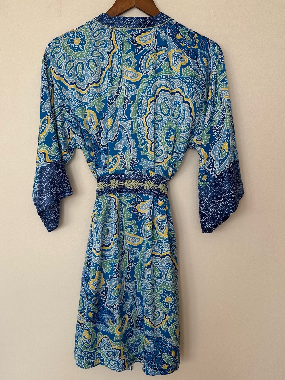 Oscar de la Renta Neiman Marcus Paisley Robe Kimono M